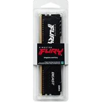Kingston FURY Beast KF432C16BB/8 8GB (1x 8GB) DIMM System Memory, 3200MHz, DDR4, CL16, Black, Intel XMP