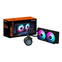 Gigabyte Aorus Waterforce II 240 Liquid AIO Cooler, 240mm Radiator with Dual 120mm ARGB Fans, 330* Rotatable Block, Intel LGA 1700 & AMD AM5 Compatible