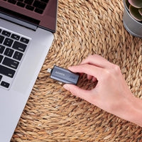 ADATA SC750 (SC750-1000G-CCBK) 1TB USB-C Portable SSD USB 3.2 Gen 2 Up to 1000 MB/s Black Titanium Compatible with Windows, iOS, Android, PlayStation, XBox & Handheld Consoles
