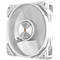 Antec NOVA 120 PWM Fan, White, High-Performance Cooling with Fluid Dynamic Bearing, Precise Three-Phase Speed Control, Industrial-Grade Metal Construction, and Dustproof Design