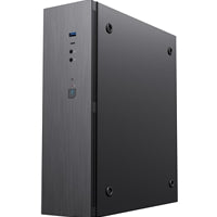 CiT S8i SFF Micro-ATX PC Case - 8.3L Compact Desktop Chassis, Brushed Front, 1 x 80mm Fan, 2 x USB 3.0, TFX PSU Support, Black