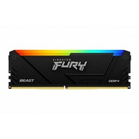 Kingston FURY Beast KF436C18BB2AK2/64 64GB (2x 32GB) DIMM System Memory, 3600MHz, DDR4, CL18, Black, RGB, Intel XMP