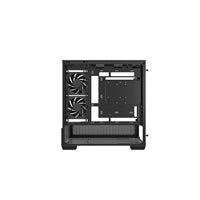 DeepCool CG380 3F Micro-ATX Gaming Case Black Panoramic Tempered Glass Side Panel, Mesh Airflow Front, 3 Pre-Installed ARGB Fans, USB-C & USB-A Front I/O, Spacious SFF/mATX/ITX Build Support