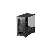 DeepCool CG380 3F Micro-ATX Gaming Case Black Panoramic Tempered Glass Side Panel, Mesh Airflow Front, 3 Pre-Installed ARGB Fans, USB-C & USB-A Front I/O, Spacious SFF/mATX/ITX Build Support