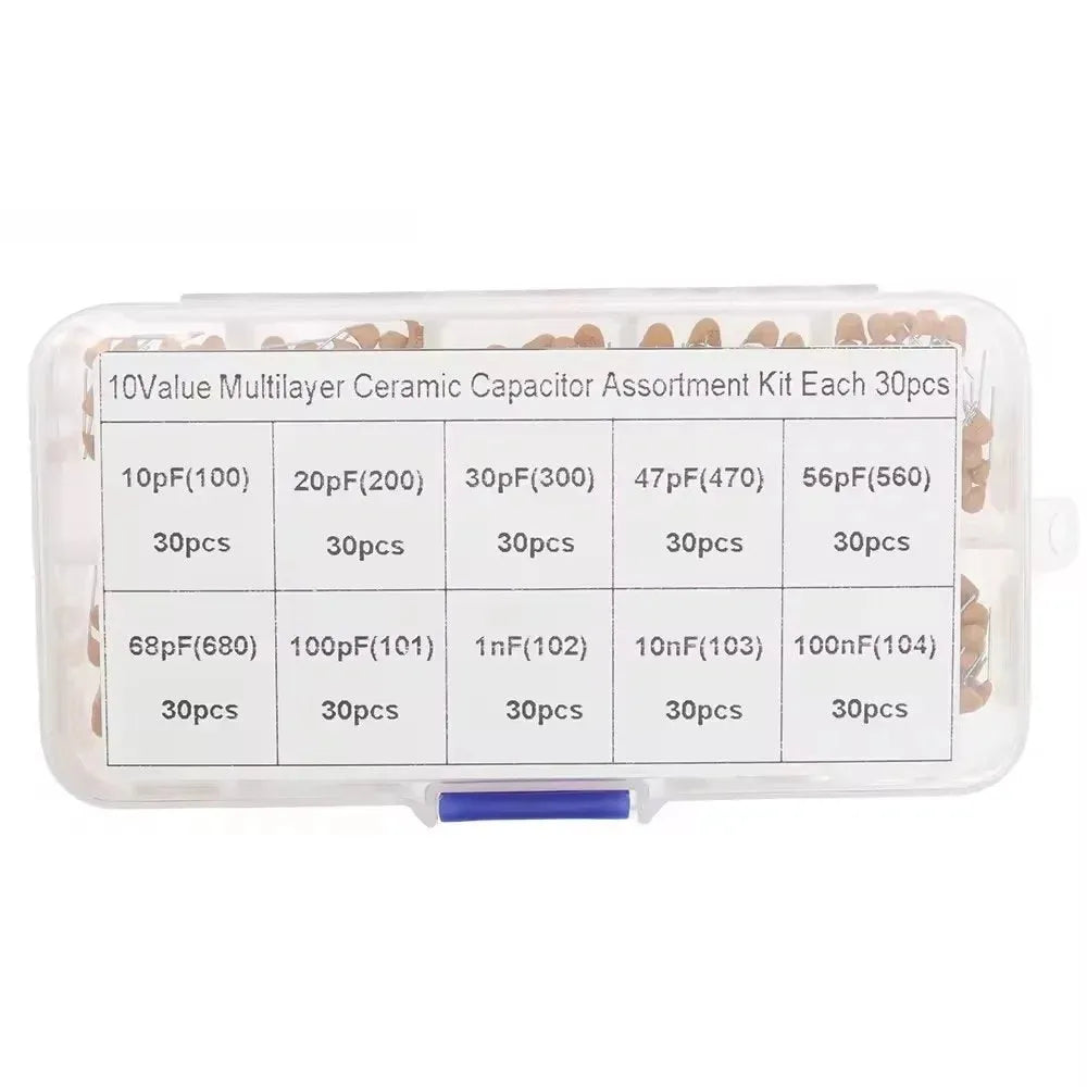 300pcs Ceramic Capacitor Kit