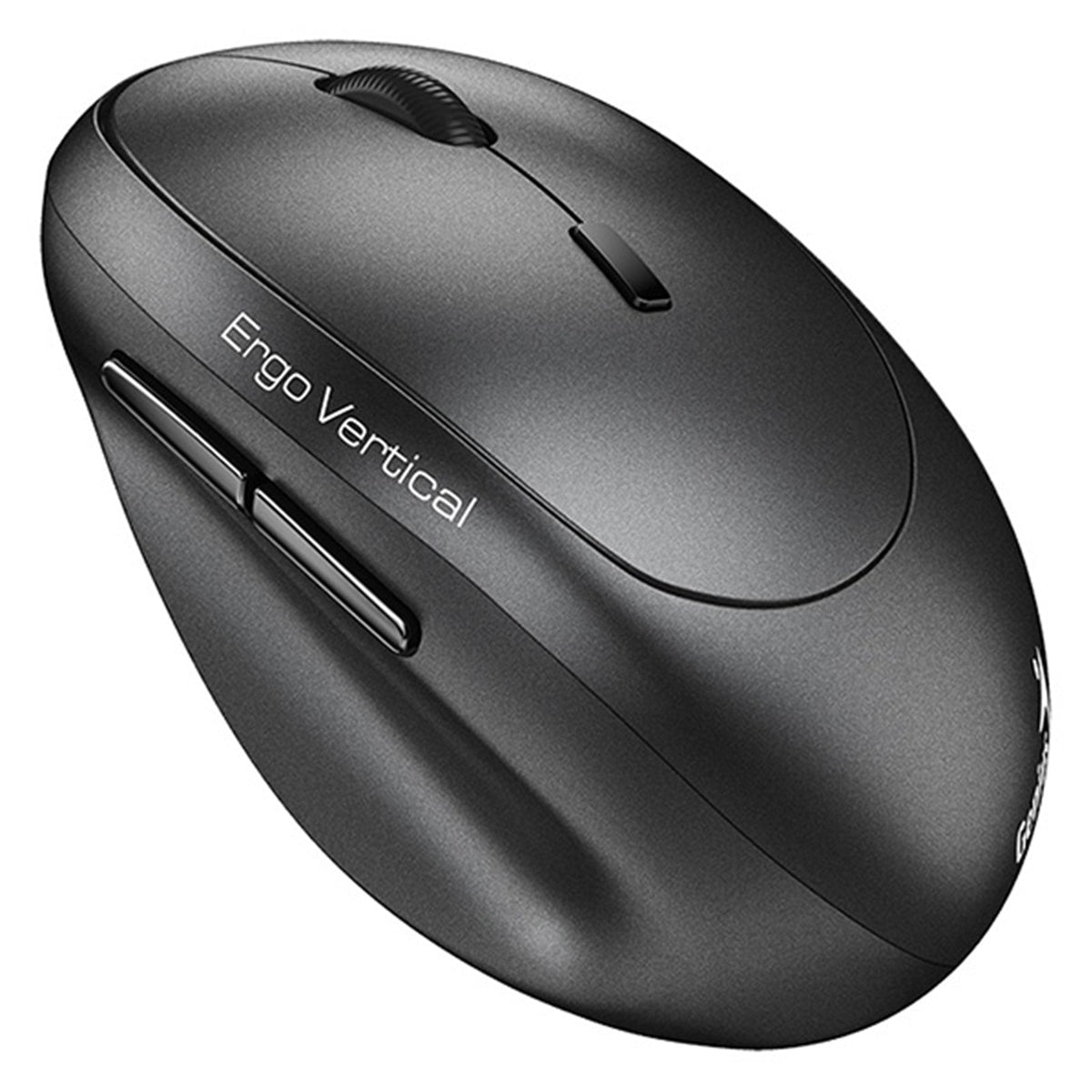 Genius Ergo 8350S Wireless Ergonomic Vertical Mouse, Blutooth & 2.4 GHz, Adjustable DPI levels up to 2400 DPI, 5 Button with Scroll Wheel, Dark Grey