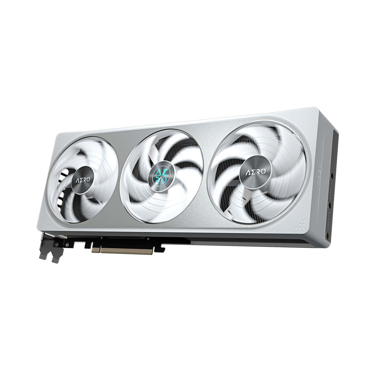 Gigabyte NVIDIA GeForce RTX 5070 AERO OC 12GB GDDR7 Graphics Card, 6144 CUDA Cores, 2625 MHz Core Clock, Triple Fan, White, RGB, 3x DisplayPorts / 1x HDMI Port