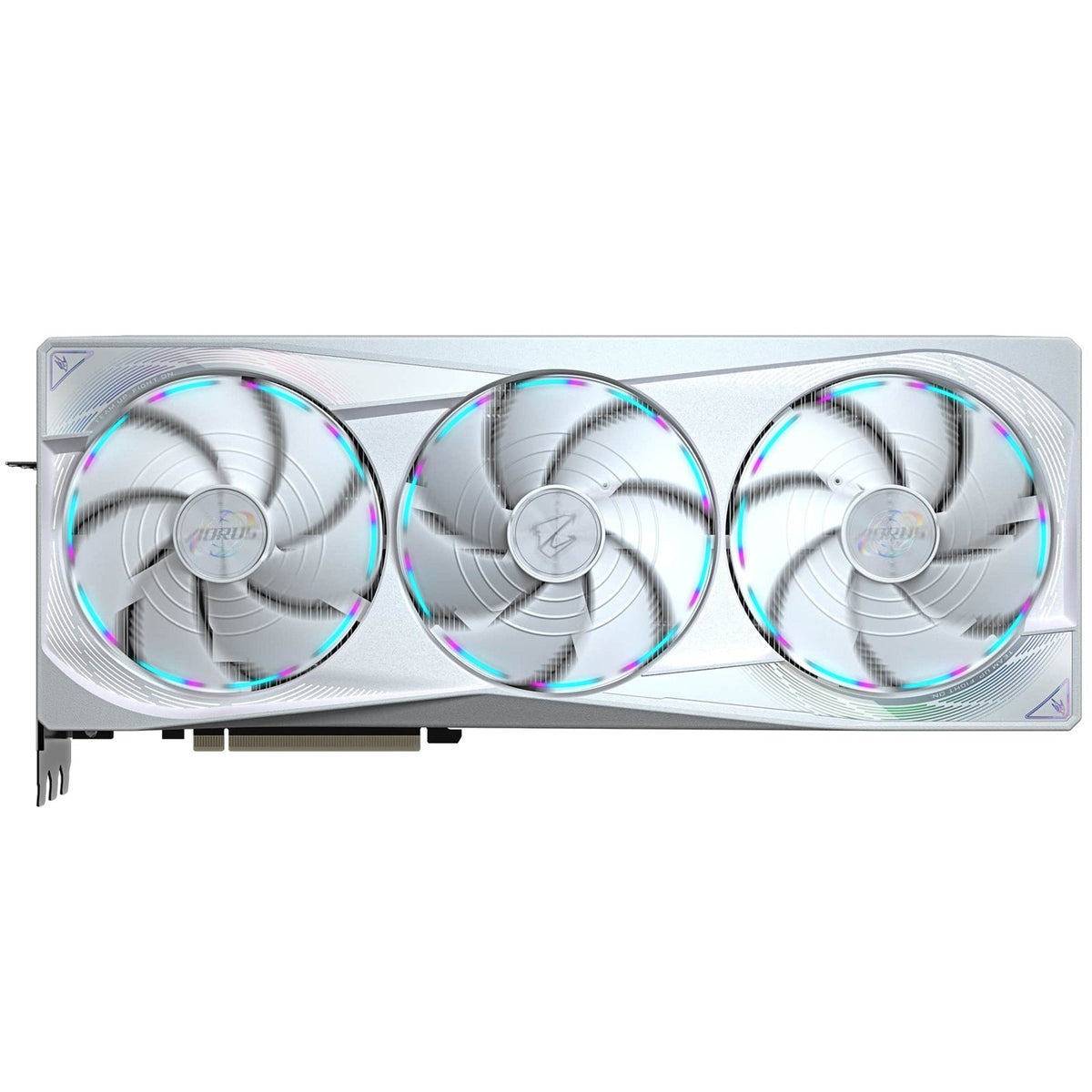 Gigabyte NVIDIA GeForce RTX 5080 AORUS MASTER ICE 16GB GDDR7 Graphics Card, 10752 CUDA Cores, 2805 MHz Core Clock, Triple Fan, White, RGB, 3x DisplayPorts / 1x HDMI Port