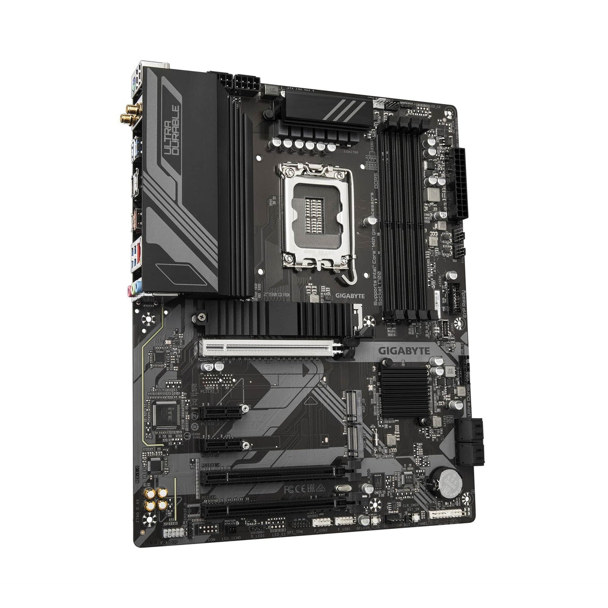 Gigabyte Z790 D AX Ultra Durable Intel 1700 Socket Motherboard, ATX, 4x DDR5 Slots, 3x M.2 Sockets, 2.5GbE LAN, Wi-Fi 6E, 1x DisplayPort / 1x HDMI Port