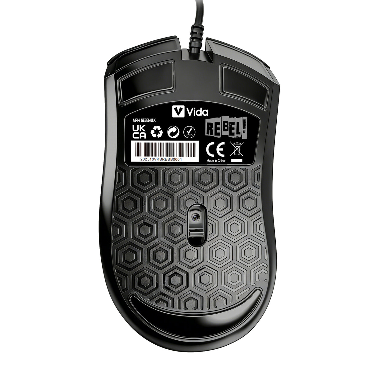 VIDA REBEL 2IN1 BLACK USB DESK KIT keyboard Mouse included Gaming QWERTY UK English