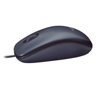 Logitech B100 Wired USB Mouse, 3-Buttons, 1000dpi and Optical Tracking, Ambidextrous Design for PC, Mac and Laptop, Black