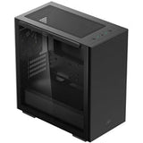 DeepCool MACUBE 110 Case, Home & Business, Black, Micro Tower, 2 x USB 3.0, Tempered Glass Side Window Panel, Micro ATX, Mini-ITX