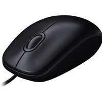Logitech M90 Wired USB Mouse, 3-Buttons, 1000dpi and Optical Tracking, Ambidextrous Design for PC, Mac and Laptop, Black