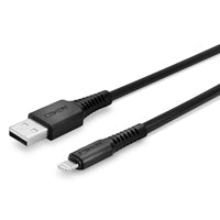 Lindy 31319 0.5m USB-A (M) 2.0 To Lightening (M) MFi Certified 480Mbps Cable - Black