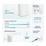 Mercusys MB230-4G 4G+ Cat6 AC1200 Wireless Dual Band Gigabit Router