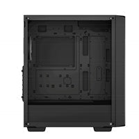 DeepCool CC560 ARGB V2 Case, Gaming, Black, Mid Tower, 1 x USB 3.0 / 1 x USB 2.0, Tempered Glass Side Window Panel, Abundant Airflow Performance, Addressable RGB LED Fans, ATX, Micro ATX, Mini-ITX