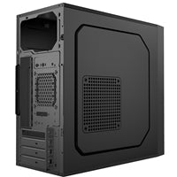 CiT Work Micro-ATX PC Case with USB 3.0, HD Audio, and Efficient Cooling. Compact Steel Design for Home and Office Builds