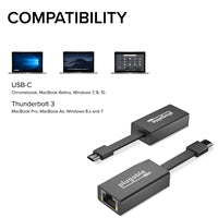 Plugable USB-TE1000 USB-C to Gigabit Ethernet Adapter