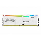 Kingston FURY Beast KF560C36BWEAK2-64 64GB (2x 32GB) DIMM System Memory, 6000MHz, DDR5, CL36, White, RGB, Intel XMP, AMD EXPO