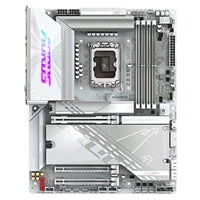 Gigabyte Z890 AORUS PRO ICE Intel 1851 Socket Motherboard, ATX, 4x DDR5 Slots, 5x M.2 Sockets, Fitted I/O Shield, 5GbE LAN, Wi-Fi 7, 2x USB-C (USB4)