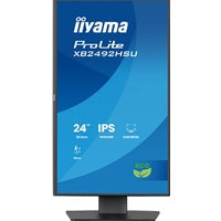 Iiyama ProLite 24-Inch 120Hz Full HD IPS Height Adjustable Monitor with Slim Bezel, HDMI, DisplayPort & USB Hub