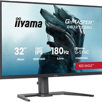 iiyama G-Master Red Eagle gaming monitor GB3272QSU-B1 32" Black, 2560 x 1440, 0.5ms, 180hz, Nvidia G-Sync, HDMI, DisplayPort, Height Adjustable, PIP and PBP