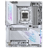 Gigabyte X870E AORUS PRO X3D ICE AMD AM5 Socket Motherboard, ATX, 4x DDR5 Slots, 4x M.2 Sockets, Fitted I/O Shield, 5GbE LAN, Wi-Fi 7, 1x HDMI Port / 2x USB-C (USB4)