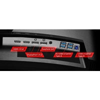 ASRock Phantom Gaming PG34QRT3A 34 Inch, WQHD 3440x1440, Curved Gaming Monitor, 180Hz 1ms (MPRT) Response Time, 2 x HDMI 2.0, 2 x DisplayPort 1.4, 1 x USB3.2 Gen1x1 Type-B, 4 x USB3.2 Gen1x1 Type-A, 1 x Headphone Out, Integrated Wi-Fi Antenna