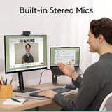 Logitech C920S HD Pro Webcam, Full HD 1080p/30fps Video Calling, Clear Stereo Audio, HD Light Correction, Privacy Shutter, Streaming, Works With Skype,Zoom,FaceTime - Black