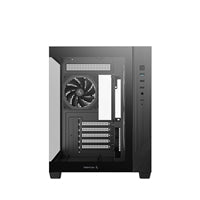 DeepCool CG330 3F ARGB Dual-Chamber Micro-ATX Tower Case, Tempered Glass Panels, 3 x 120mm ARGB Fans, USB 3.0, ITX/Micro-ATX, Black