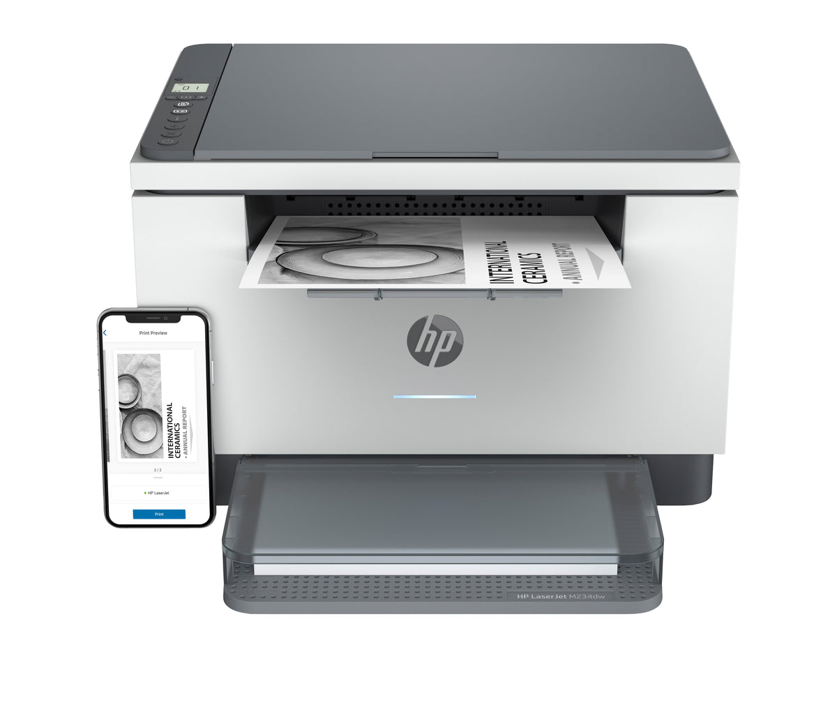 HP LaserJet M234dw Wireless Multifunction Black and white Printer, Copier, Scanner; Duplex