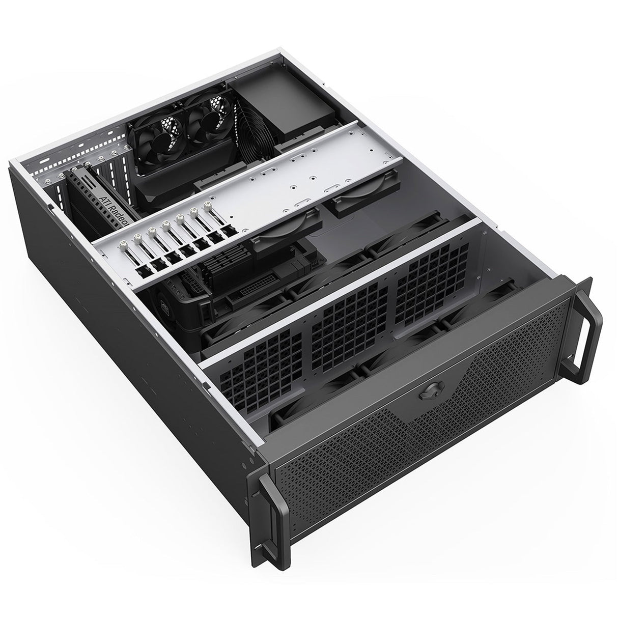 Codegen CSCG4U600GP 4U Rackmount Server Case, 600mm Deep, SSI-EEB/E-ATX/ATX/Micro-ATX Compatible, 8 PCI Expansion Slots, Dual 80mm PWM Cooling Fans, USB-C & USB 3.0