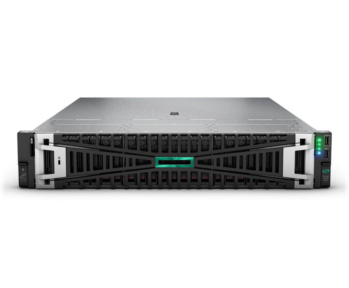 Hewlett Packard Enterprise ProLiant DL385 Gen11 9115 2.6GHz 16c 1P 2x32GB-R 8SFF MR408i-o 2x480GB SSD 2x1000W PS EU Server