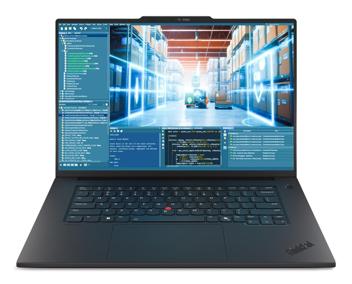 Lenovo Thinkpad P1 Gen 8 Intel Core Ultra 9 285H Mobile Workstation 40.6 Cm (16") Touchscreen 3.2K 64 Gb Lpddr5X-Sdram 1 Tb Ssd Nvidia Rtx Pro 2000 Blackwell Wi-Fi 7 (802.11Be) Windows 11 Pro German Black