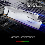 Kingston FURY Beast KF560C36BWE2-16 16GB (1x 16GB) DIMM System Memory, 6000MHz, DDR5, CL36, White, Intel XMP, AMD EXPO