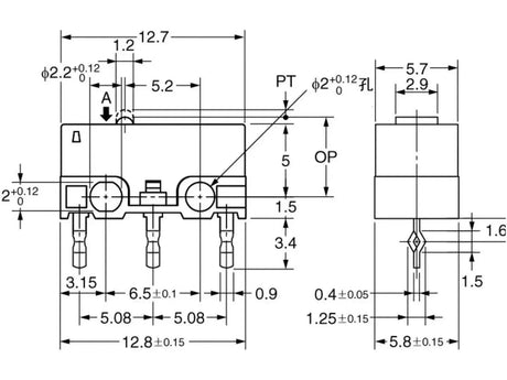 Limit Switch Micro Switch D2F-01L