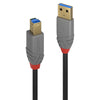 Lindy 36742 2m USB 3.2 Type A to Type B, Anthra Line
