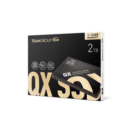 Team QX2 (T253X7002T0C101) 2TB 2.5 Inch SSD, Sata 3 Interface, Read 560MB/s, Write 550MB/s, 3 Year Warranty
