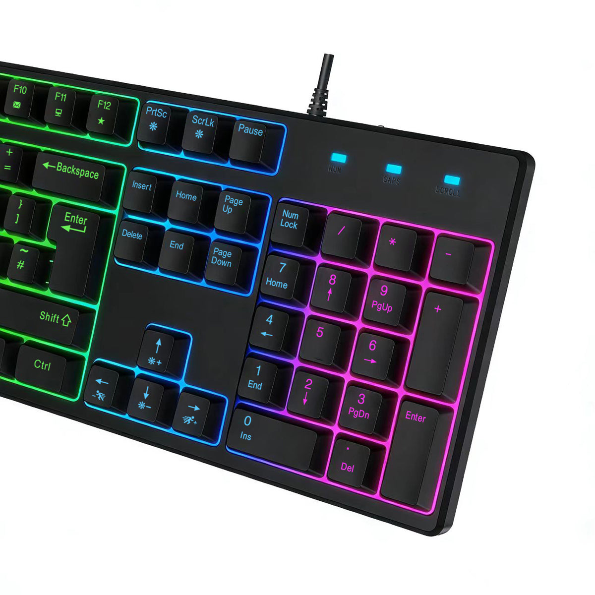 VIDA REBEL 2IN1 BLACK USB DESK KIT keyboard Mouse included Gaming QWERTY UK English